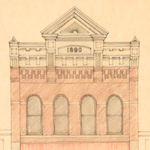 Sketch for historic facade rehabilitation