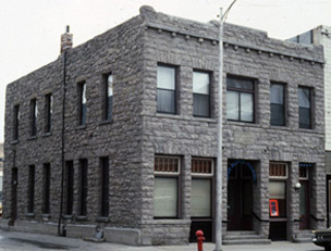 Restored stone building, Livingston, Montana