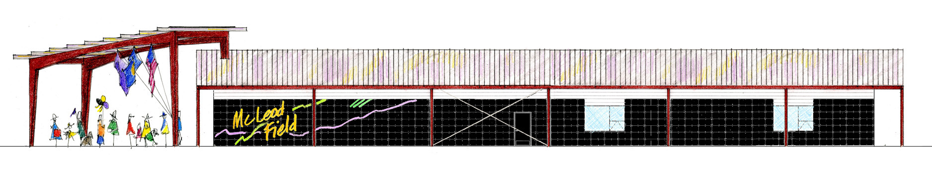 Entrance elevation sketch