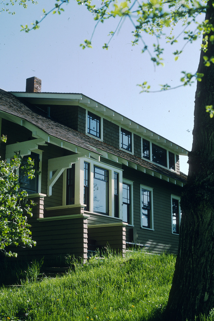 Expanded dormer, bay window & new back entry