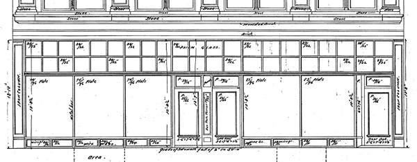Original architectural drawing